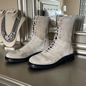 RESERVED All Saints suede Combat Boots